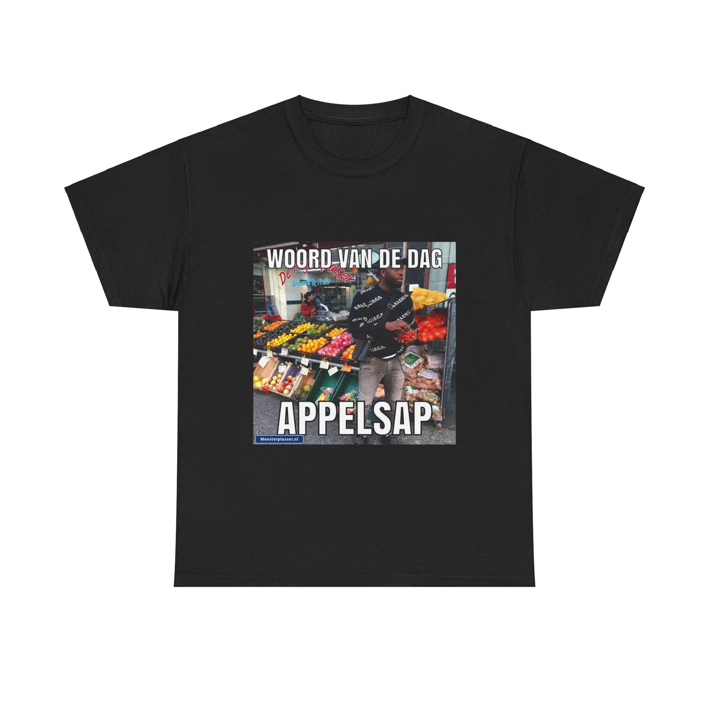 ''Appelsap'' Word of the day T-shirt - Meesterplusser.nl