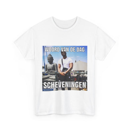 T-Shirt mit dem Wort „Scheveningen“ des Tages 