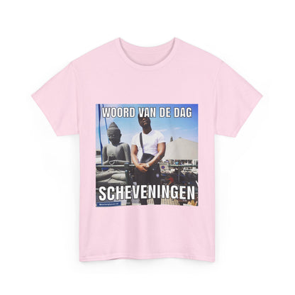 T-Shirt mit dem Wort „Scheveningen“ des Tages 