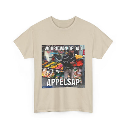 ''Appelsap'' Word of the day T-shirt - Meesterplusser.nl