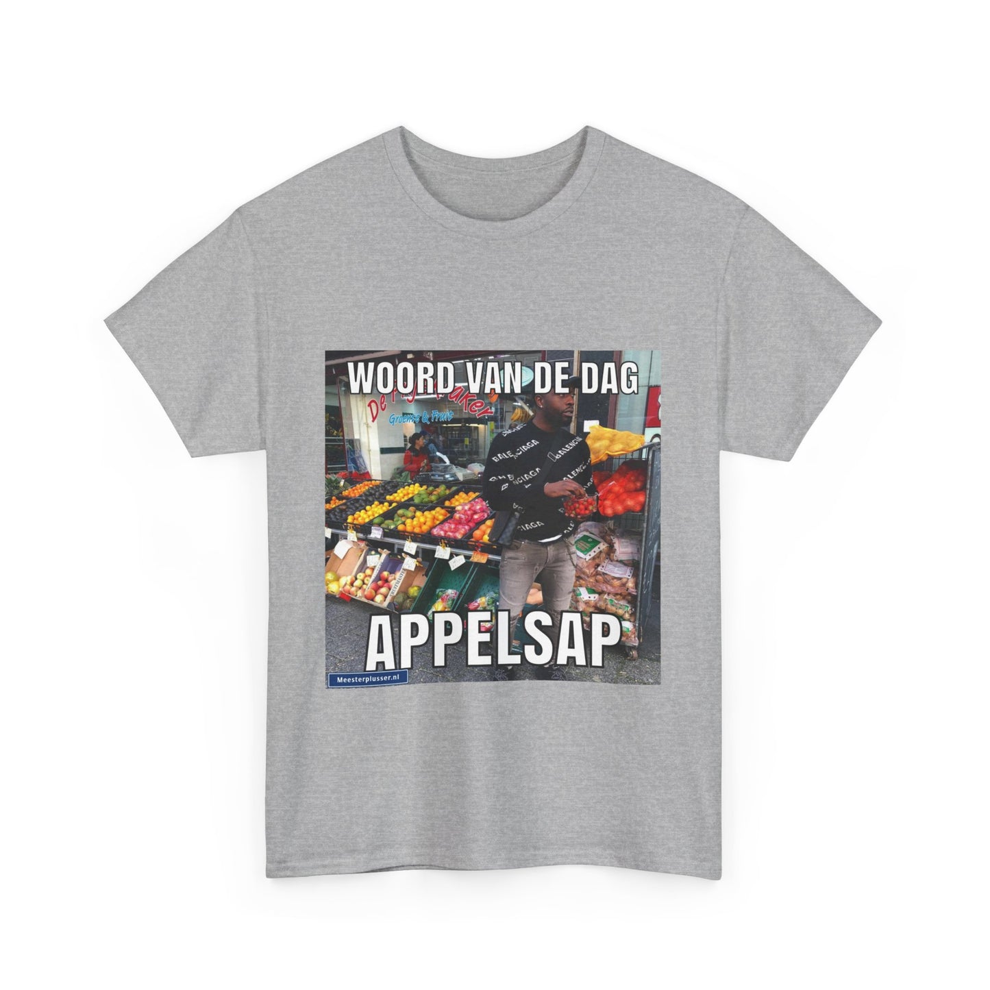 ''Appelsap'' Word of the day T-shirt - Meesterplusser.nl