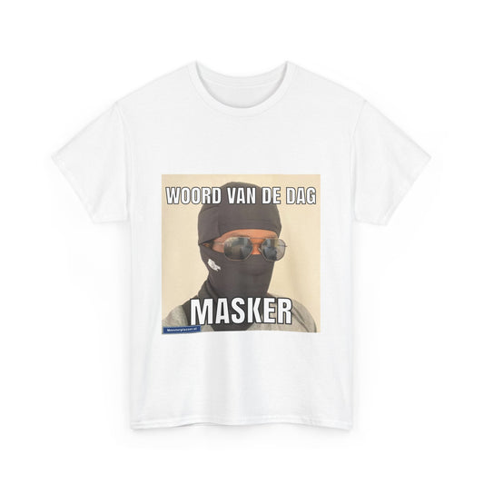 T-Shirt „Maske“ mit Wort des Tages 