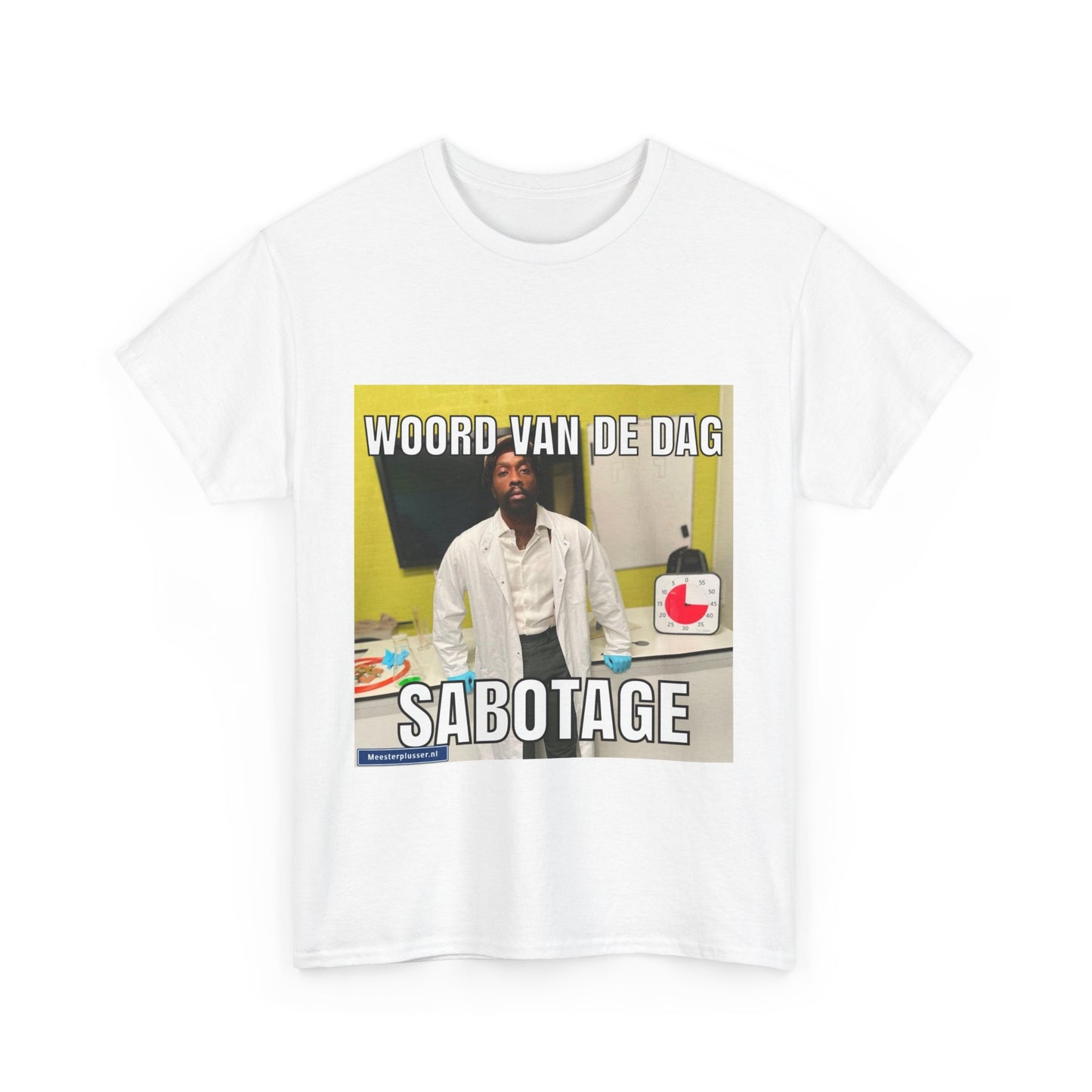 T-Shirt „Sabotage“ mit dem Wort des Tages 