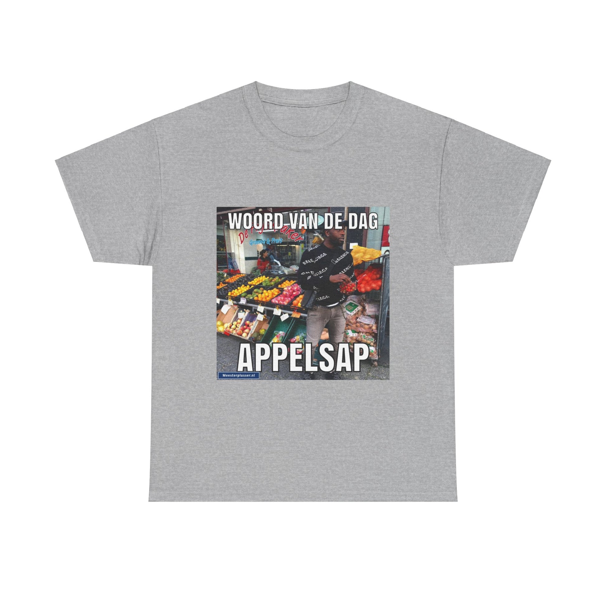 ''Appelsap'' Word of the day T-shirt - Meesterplusser.nl