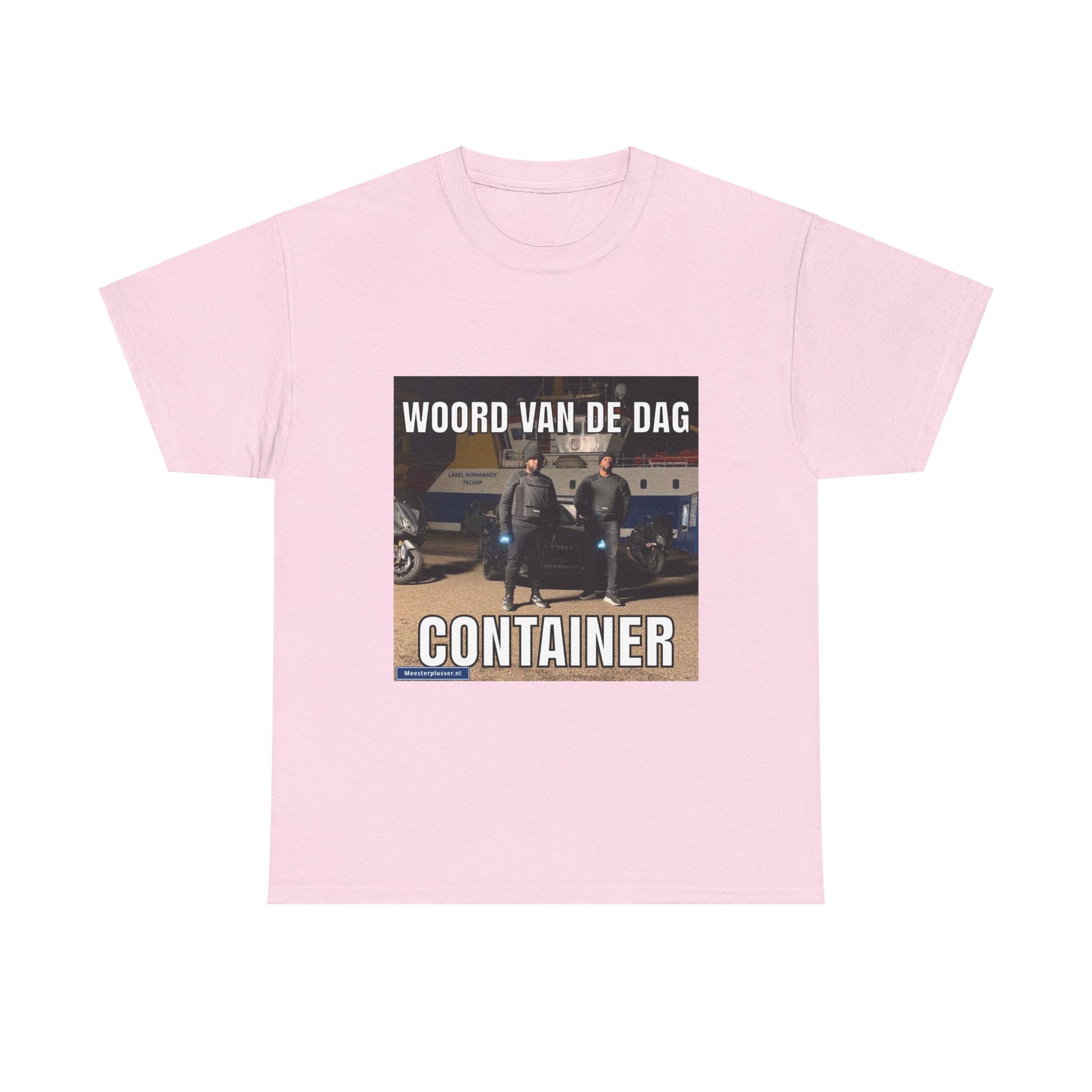 ''Container'' Word of the day T-shirt - Meesterplusser.nl