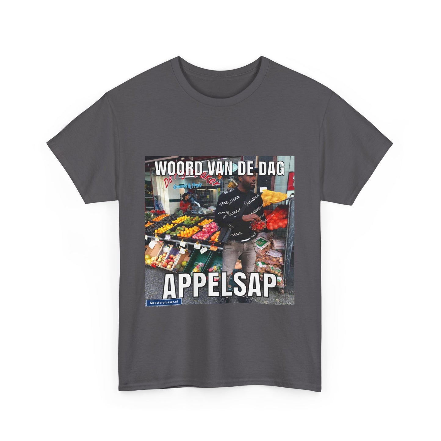 ''Appelsap'' Word of the day T-shirt - Meesterplusser.nl