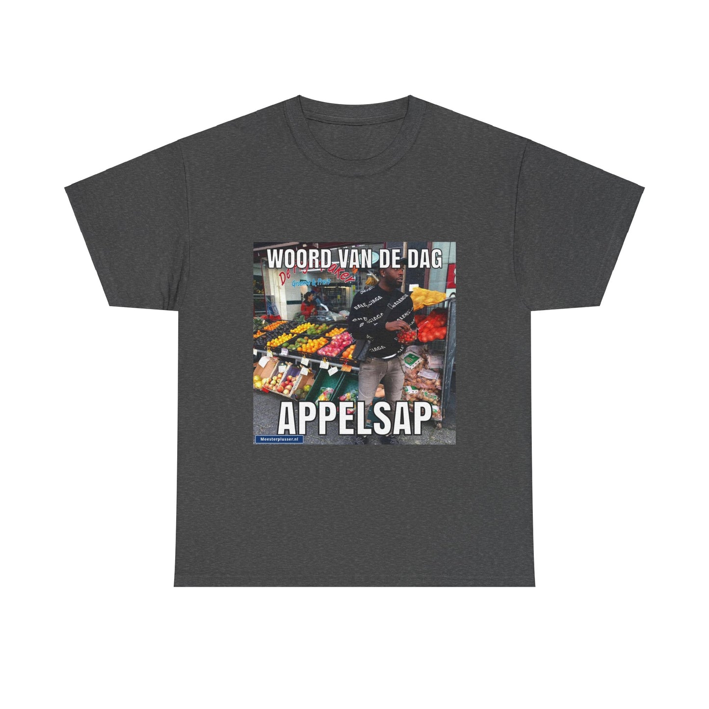 ''Appelsap'' Word of the day T-shirt - Meesterplusser.nl