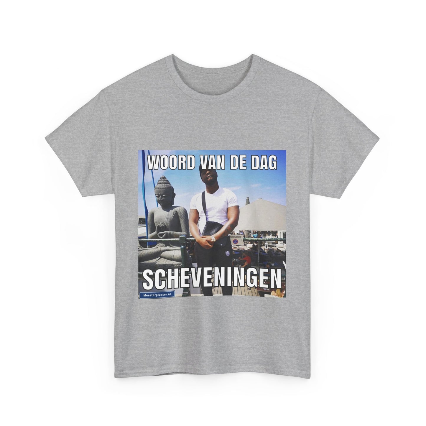 T-Shirt mit dem Wort „Scheveningen“ des Tages 