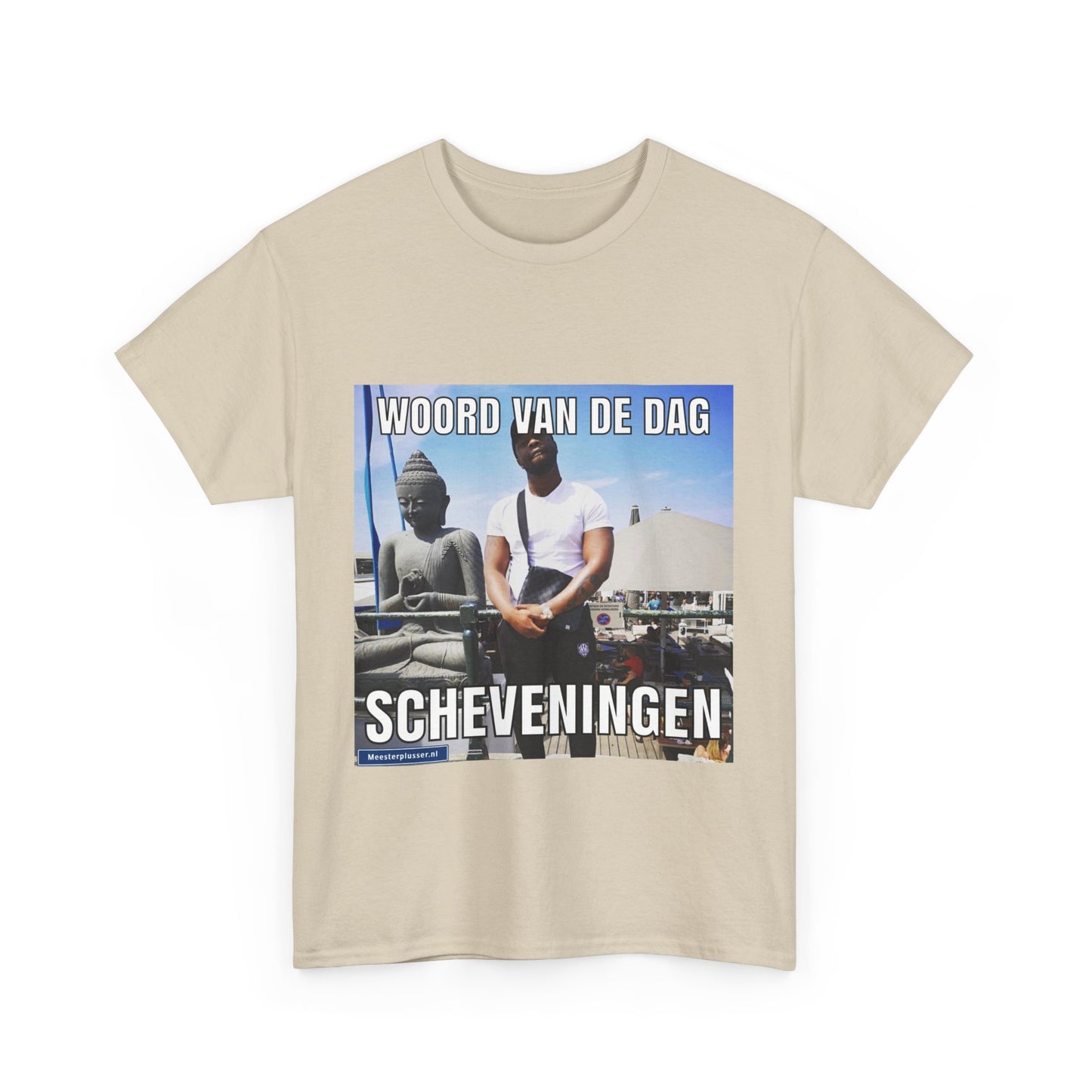 T-Shirt mit dem Wort „Scheveningen“ des Tages 