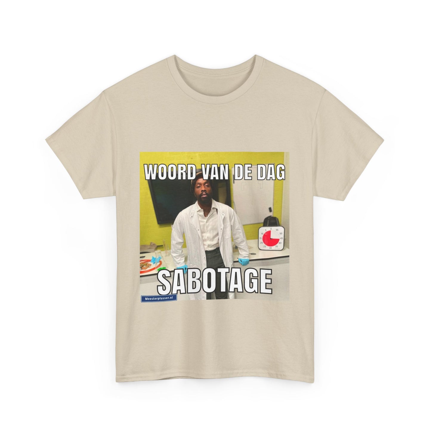 T-Shirt „Sabotage“ mit dem Wort des Tages 